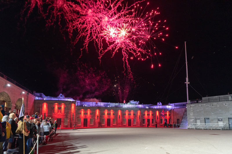 Illustration for article titled Selected Pictures from the Fort Henry Sunset Ceremony 2019 Finale